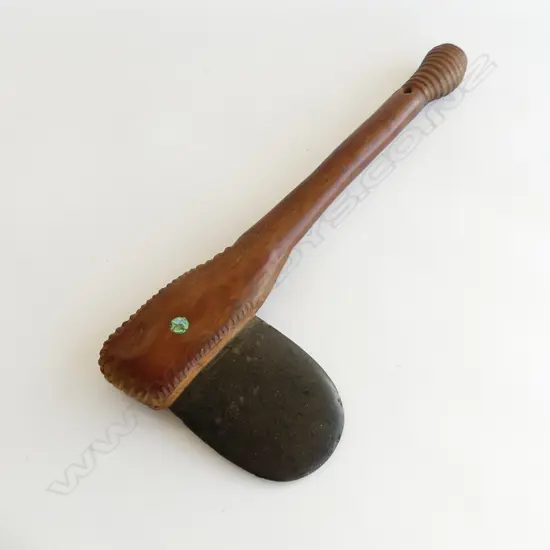 Hafted stone adze from Papua New Guinea,